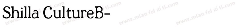 Shilla CultureB字体转换